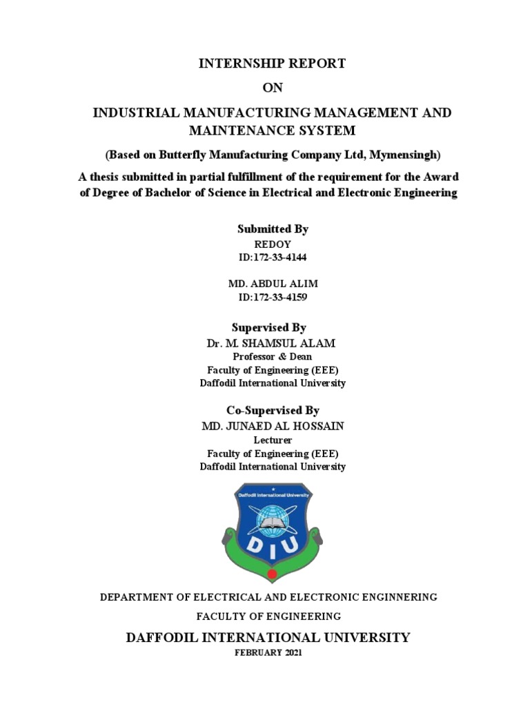 Engineering Internship Insights | PDF | Refrigerator | Electrical ...