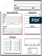 Ultimate Mystical Chef - Character Sheet
