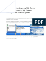 Crear Base de Datos en SQL Server 2005