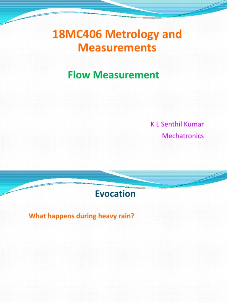 5 3 Flow Measurement PDF Flow Measurement Fluid Dynamics