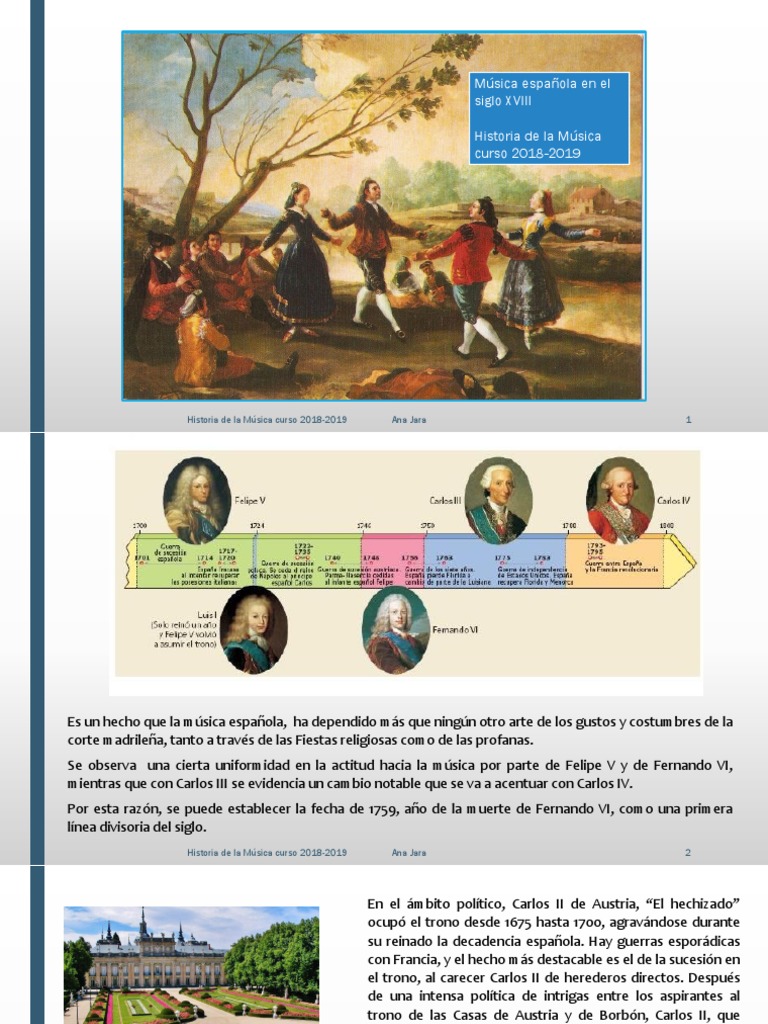 Música española en el siglo XVIII | PDF | Luigi Boccherini