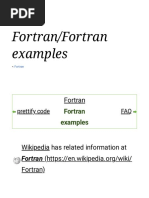 Fortran - Fortran Examples - Wikibooks, Open Books For An Open World