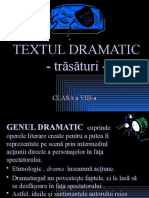 Lecție LRO -09 NOIEMBRIE 2020-Textul Dramatic