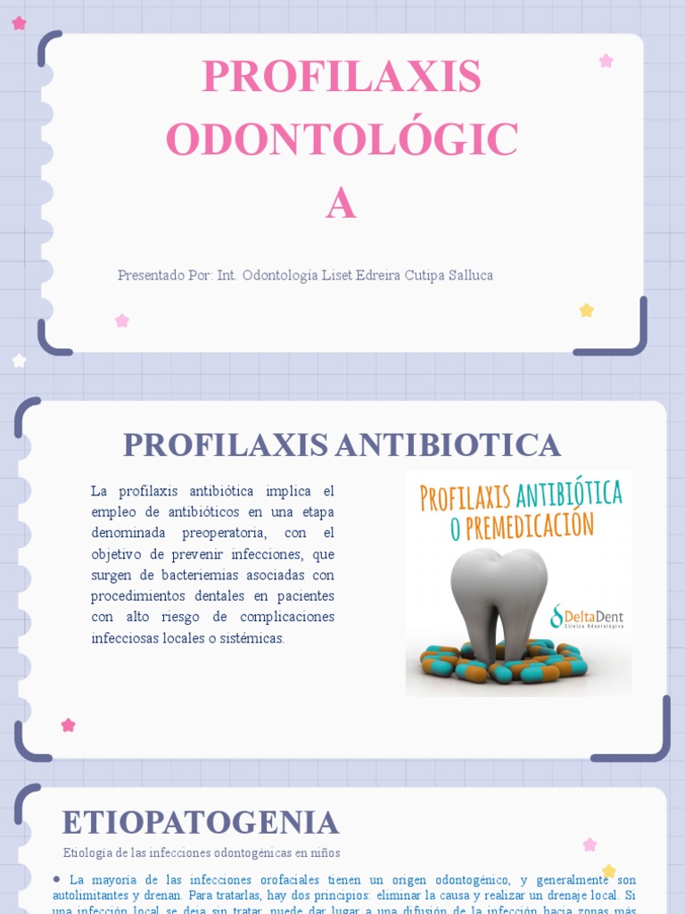 Profilaxis Antibiótica en Odontología Infantil | PDF | Odontología ...