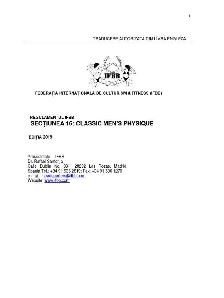 Mens Classic Physique | PDF
