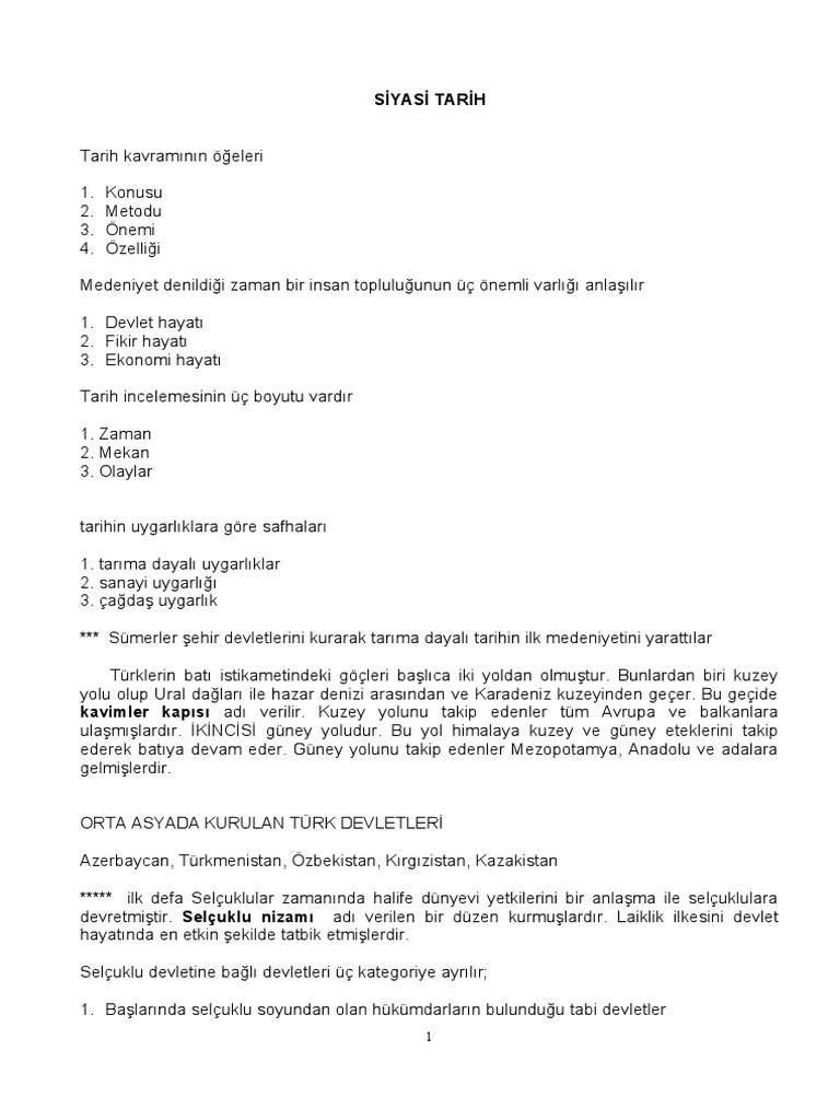 Siyasi Tarih Ozet 2 Pdf