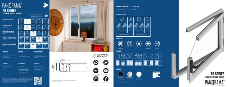 TDS - Series AB - Casement Inward Window - Panorama | PDF | Window ...