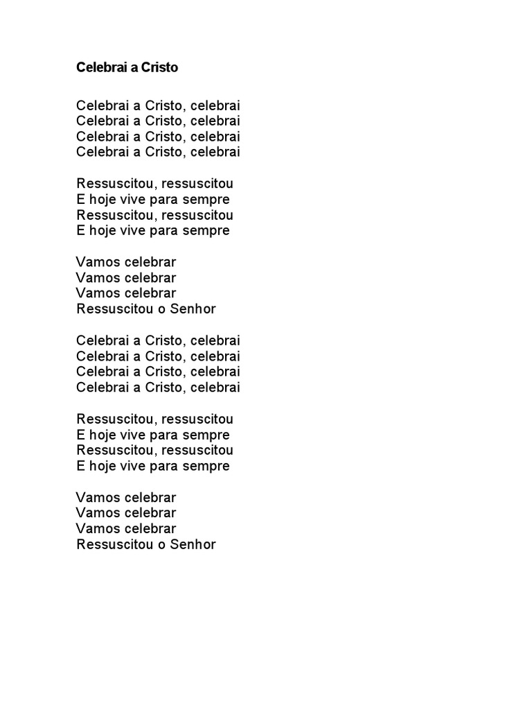 Celebrai a Cristo | PDF