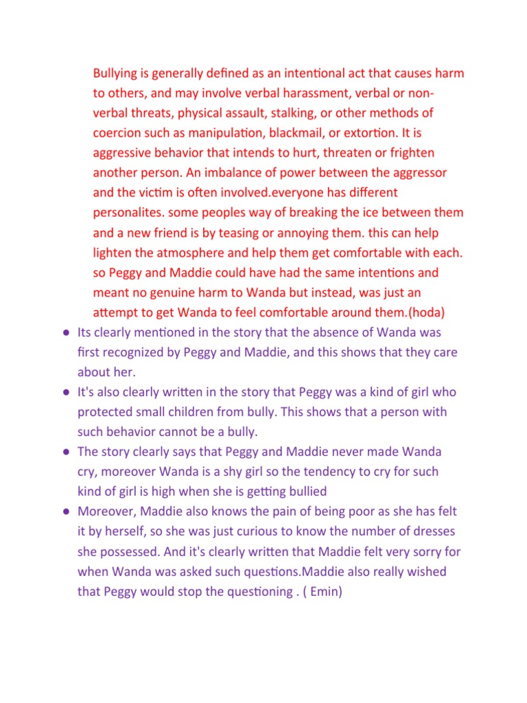 Debate PDF Bullying Social Psychology