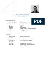 Oscar Rodrigo Alvarado Blanco English Resume