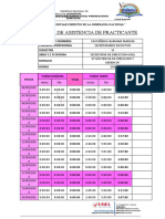 Hoja de Asistencia Del Practicante