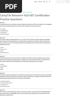 Network+ N10-007 Practice Questions - Sample Questions - Training - CompTIA