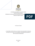 COLONEZE. A Trajetória Institucional Da Política de Saneamento No Brasil (1891-2020) Da Luta Pela Titularidade Aos Embates em Torno Da Privatização Dos Serviço