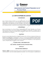 Acuerdo para La Implementación Del Control Telemático en El Proceso Penal