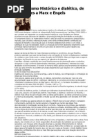 Materialismo Histórico e dialético