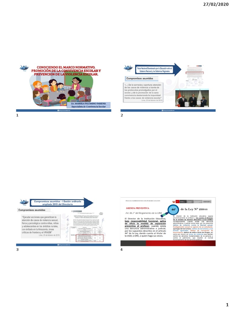 Normativa de Convivencia y Prevención Escolar | PDF | La violencia ...