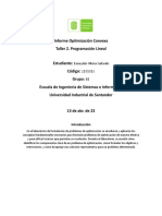 Informe Optimización Convexa