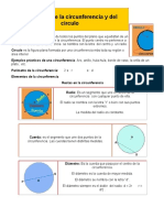 Elementos de La Circunferencia y Del Círculo