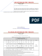 Planilha de Estudos Do TRF 3 Região