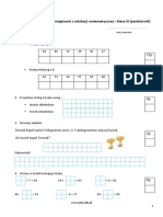 Gra W Kolory Klasa 3 Pazdziernik Sprawdzian Wiadomosci Z Ed Matematycznej