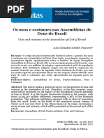 História Do Neopentecostalismo Pdf Pentecostalismo Batismo Com O