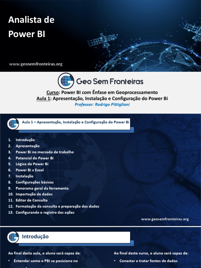 Curso Power BI: Instalação e Configuração | PDF | Microsoft SQL Server ...