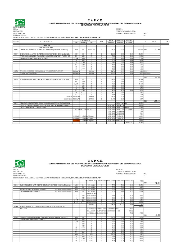 3 AULAS Didacticas y Serv. Sanitarios 6x8 EST REG CUB CONC+ | PDF