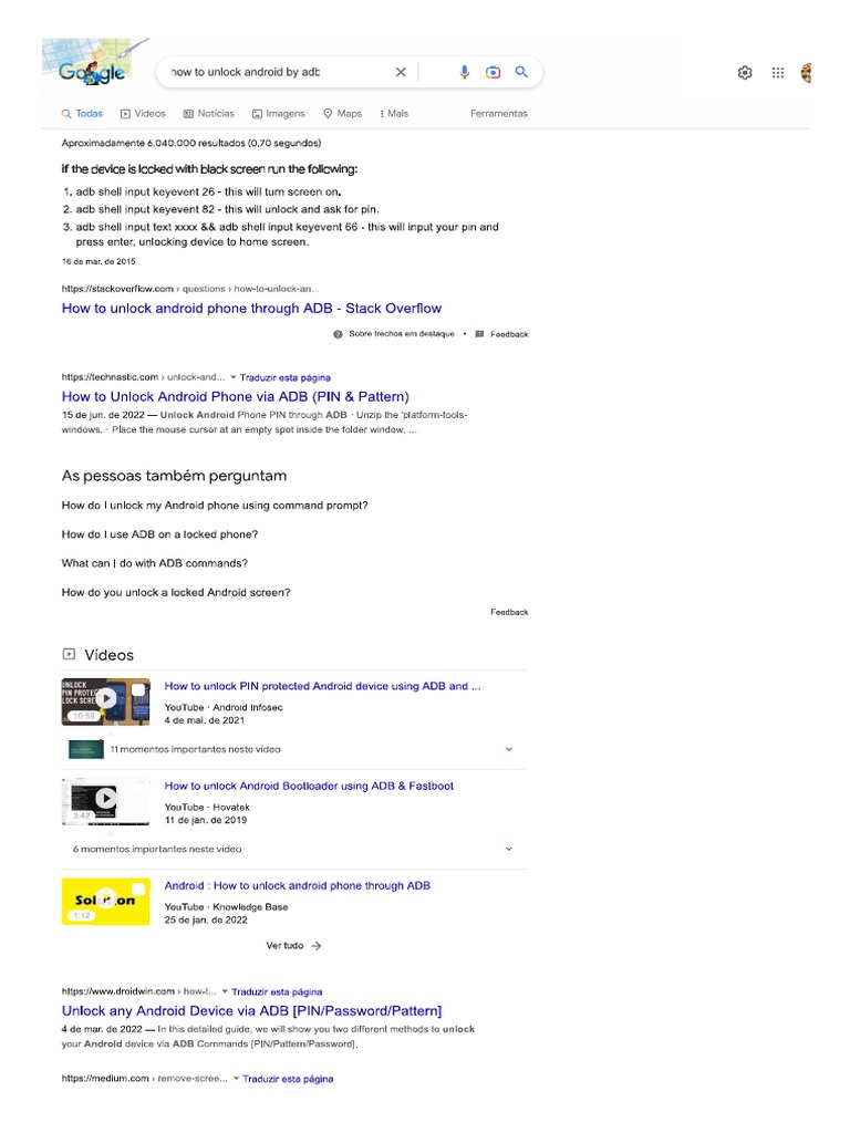 Adb Android Unlock | PDF