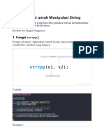 Fungsi Array of Char