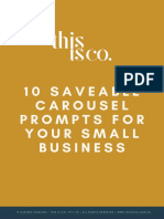 10 Saveable Carousel Prompts For Your Small Business by This Is Co.