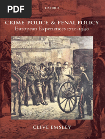 Clive Emsley - Crime, Police, and Penal Policy - European Experiences 1750-1940 (2007)