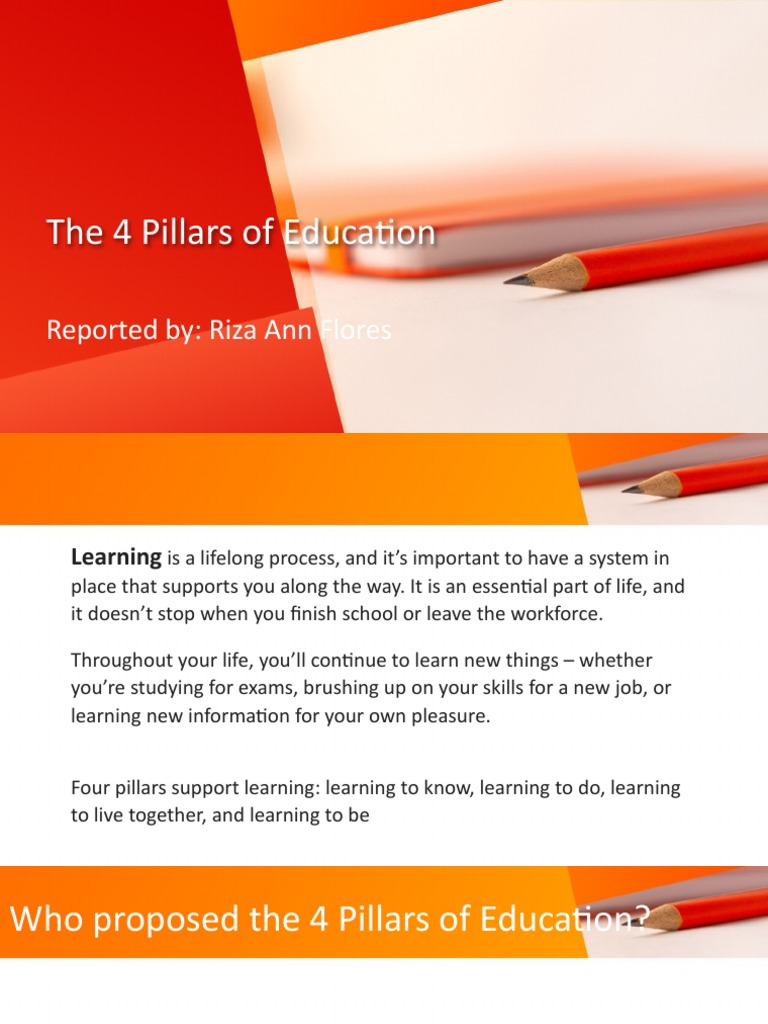 The 4 Pillars of Education | PDF | Learning | Knowledge