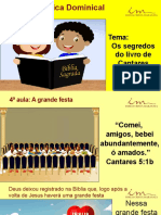 4a Aula - Slides - INT - Os Segredos Do Livro de Cantares - A Grande Festa - Maio 2023