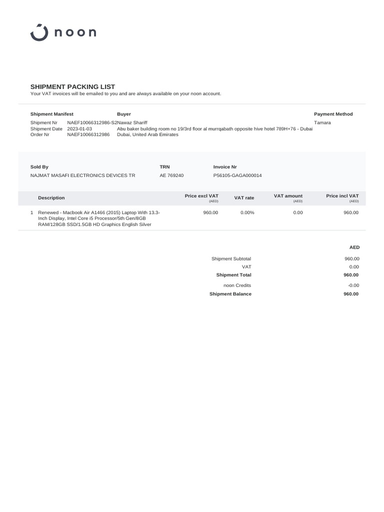 Noon Doc 80038888 | PDF