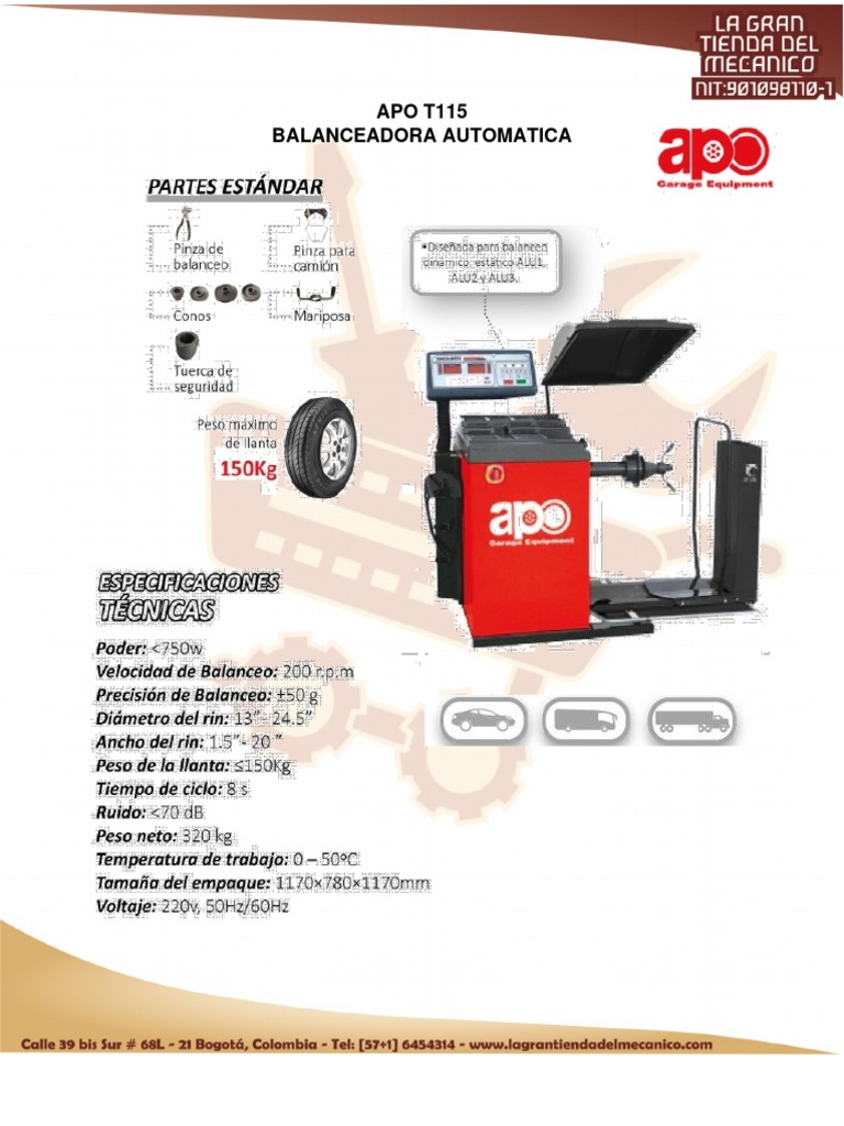 Balanceadora Automatica Apo t115 | PDF