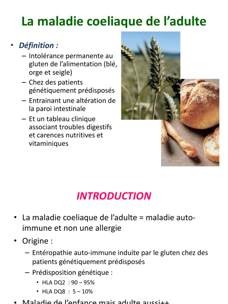 4 Maladie Coeliaque de L'adulte | PDF | Maladie cœliaque ...