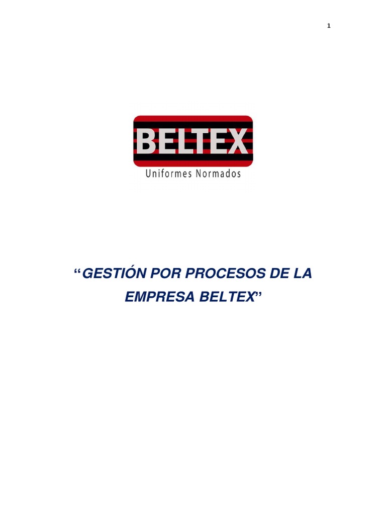 Gestión de Procesos en Beltex S.A.C. | PDF | Calidad (comercial ...