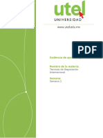 Tecnicas de Negociacion Internacional - Semana 2 - P