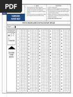 Examination Answer Sheet: For Practice Only | PDF | Test (Assessment ...