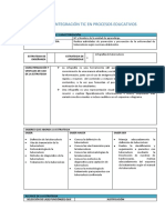 Plantilla de Integración Tic en Procesos Educativos