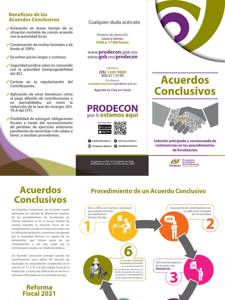 Acuerdos Conclusivos en PRODECON | PDF