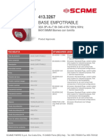 Base Empotrable: 32A 3P+N+T 6h 346-415V 50Hz 60Hz 84X106MM Bornes Con Tornillo