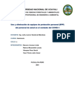 Uso y Eliminación de Equipos de Protección Personal (EPP) Del Personal de Salud en El Contexto Del COVID-19.