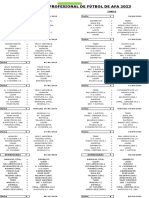 Fixture Copa de La L.P.F. de A.F.A. 2023 2do. Semestre