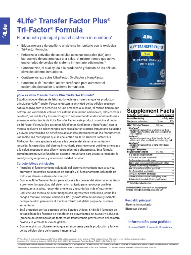 TF-Plus PPS SP 020822023 | PDF | Sistema inmune | Especialidades Medicas