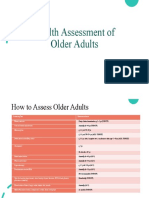 Health Assessment of Older Adults