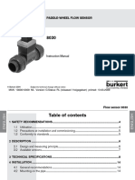 Paddle-Wheel Flow Sensor: Instruction Manual