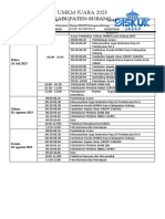 Rundown Acara Gebyar UMKM JUara Subang 2023