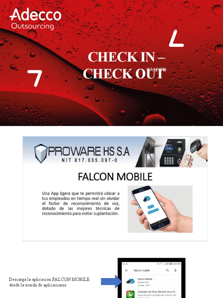 Curso Check in Check Out Falcon 2021 | PDF | Aplicación movil ...
