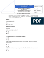 Encuesta de Satisfacción Gestión Documental